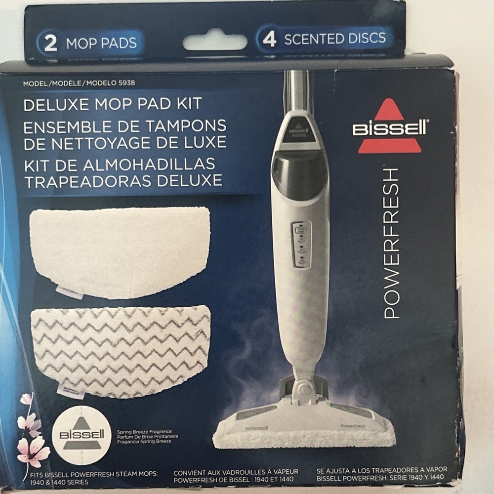 BISSELL PowerFresh Deluxe Mop Pad Kit | Steam Mop Replacement Pads | 5938 | Open